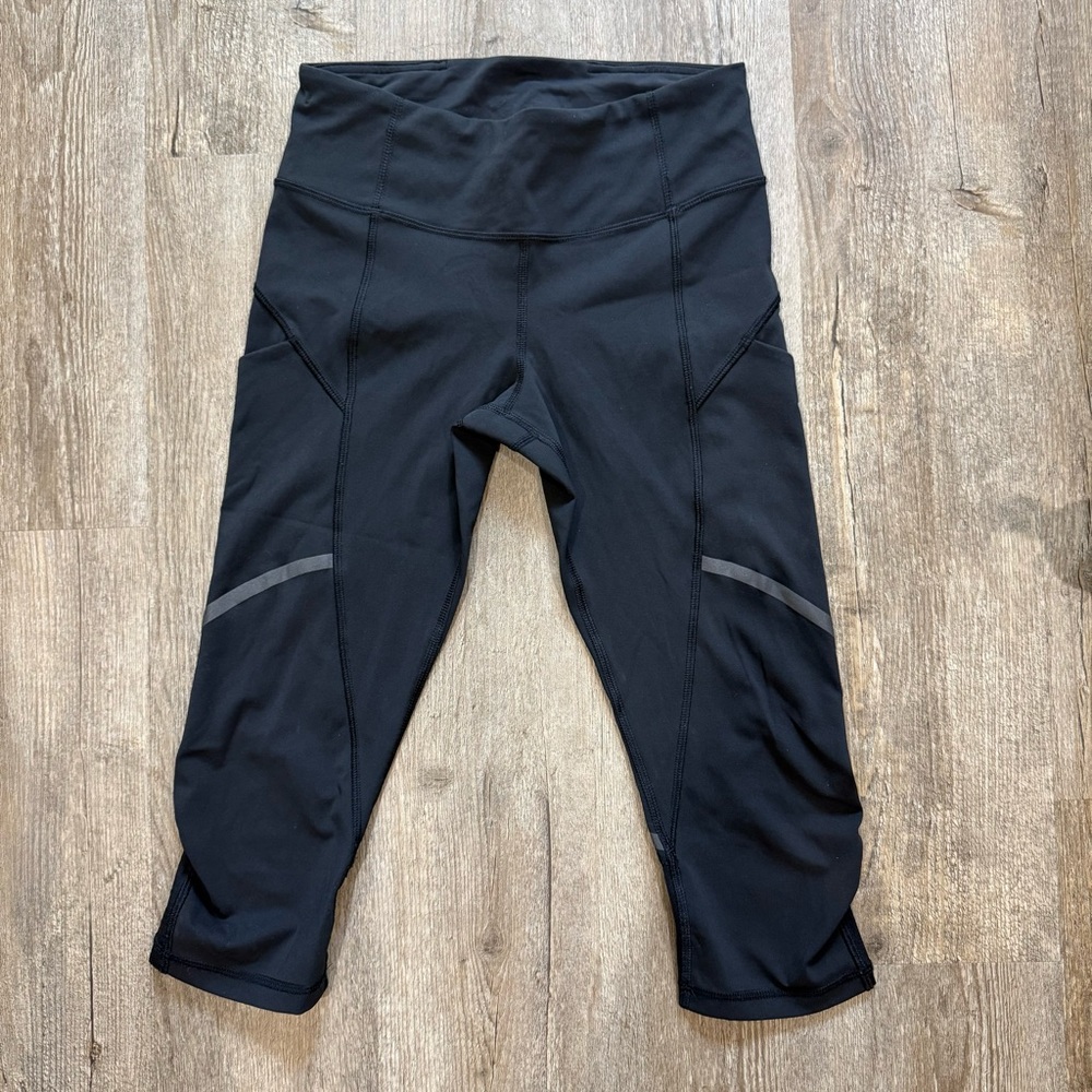 Lululemon Athletics Black Crop Leggings Size 4